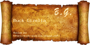 Buck Gizella névjegykártya
